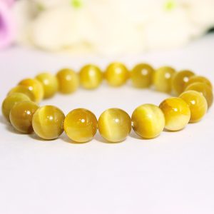 vòng tay đá mắt hổ tâm vàng