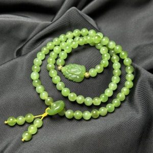 vòng tay ngọc bích mix hồ ly
