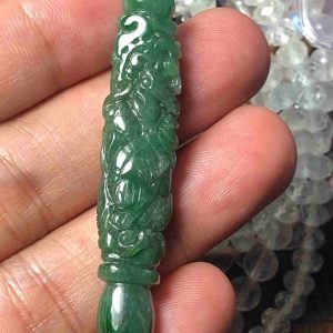 Mặt Dây Chuyền Bút Rồng Ngọc Cẩm Thạch