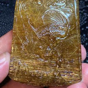 Mặt Dây Chuyền Đá Thạch Anh Tóc Nâu