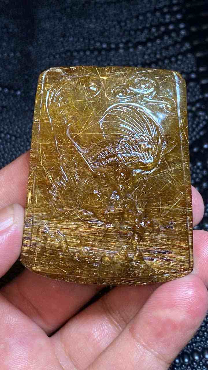 Mặt Dây Chuyền Đá Thạch Anh Tóc Nâu