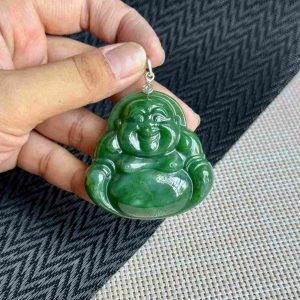 Mặt Dây Chuyền Di Lặc Đá Ngọc Bích