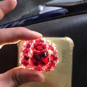 Mặt Dây Chuyền Di Lặc Đá Ngọc Hồng Lựu