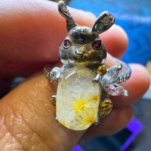 Mặt Nhẫn Hoa Cúc Tóc Vàng