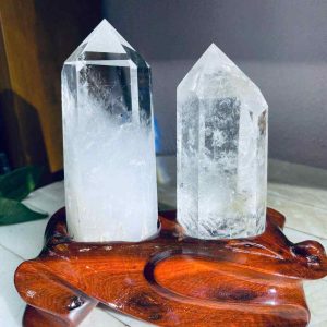 Trụ Đá Cặp Thạch Anh Trắng