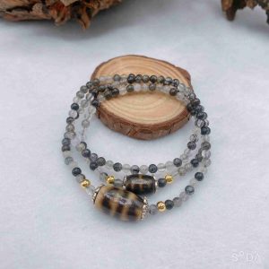 Vòng Tay Đá Thạch Anh Tóc Đen