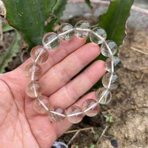 Vòng Tay Đá Thạch Anh Tóc Trắng