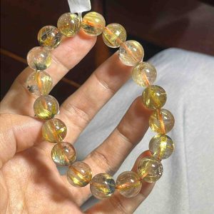 Vòng Tay Đá Thạch Anh Tóc Vàng