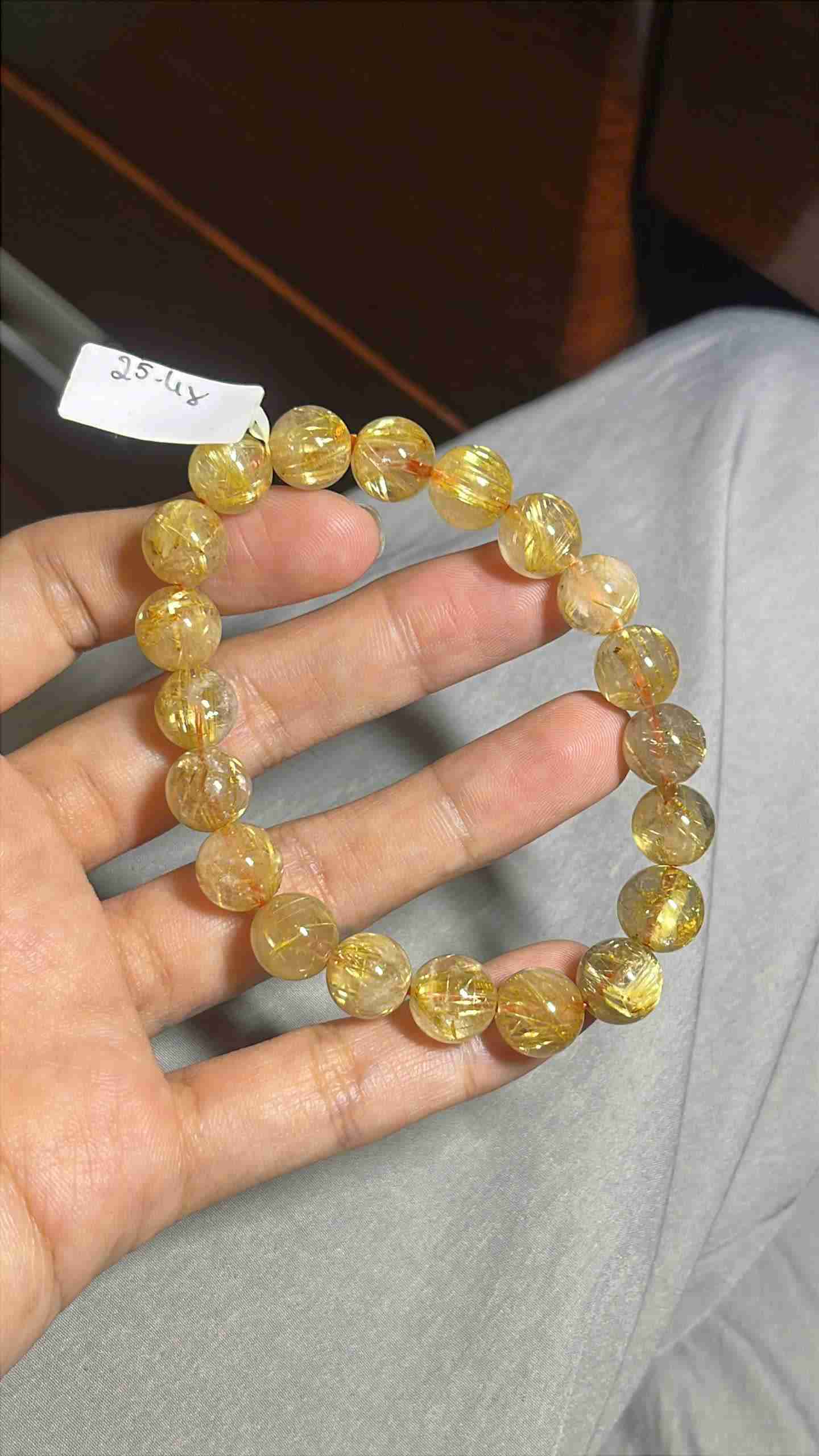 Vòng Tay Đá Thạch Anh Tóc Vàng