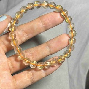 Vòng Tay Đá Thạch Anh Tóc Vàng