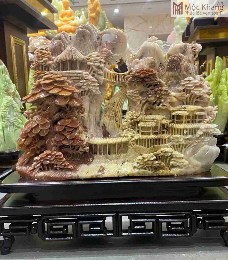 Bồng Lai Tiên Cảnh Đá Ngọc Serpetine