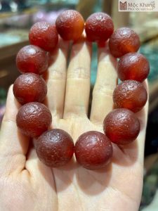 Vòng Tay Mã Não Đỏ Nhám