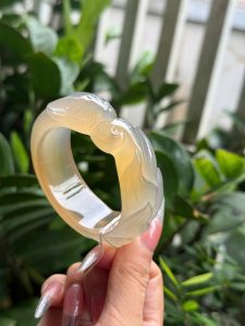 Vòng Tay Đá Mã Não Chạm Hồ Ly