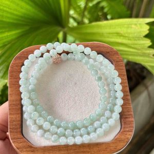 Chuỗi Ngọc Cẩm Thạch A Hoa Bay Hạt 6(mm)