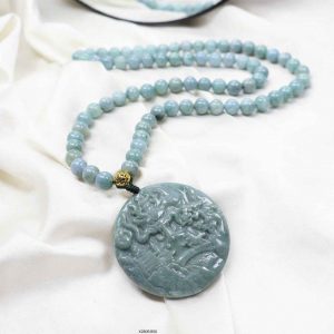 Vòng Cổ Lam Ngọc Hạt 8 (mm)