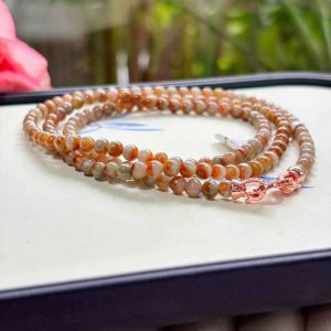 Vòng Tay Ngọc Huyết Uyên Ương Hạt 4.2 (mm)