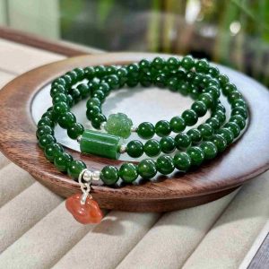 Chuỗi Ngọc Bích Mix Charm Hạt 6 (mm)