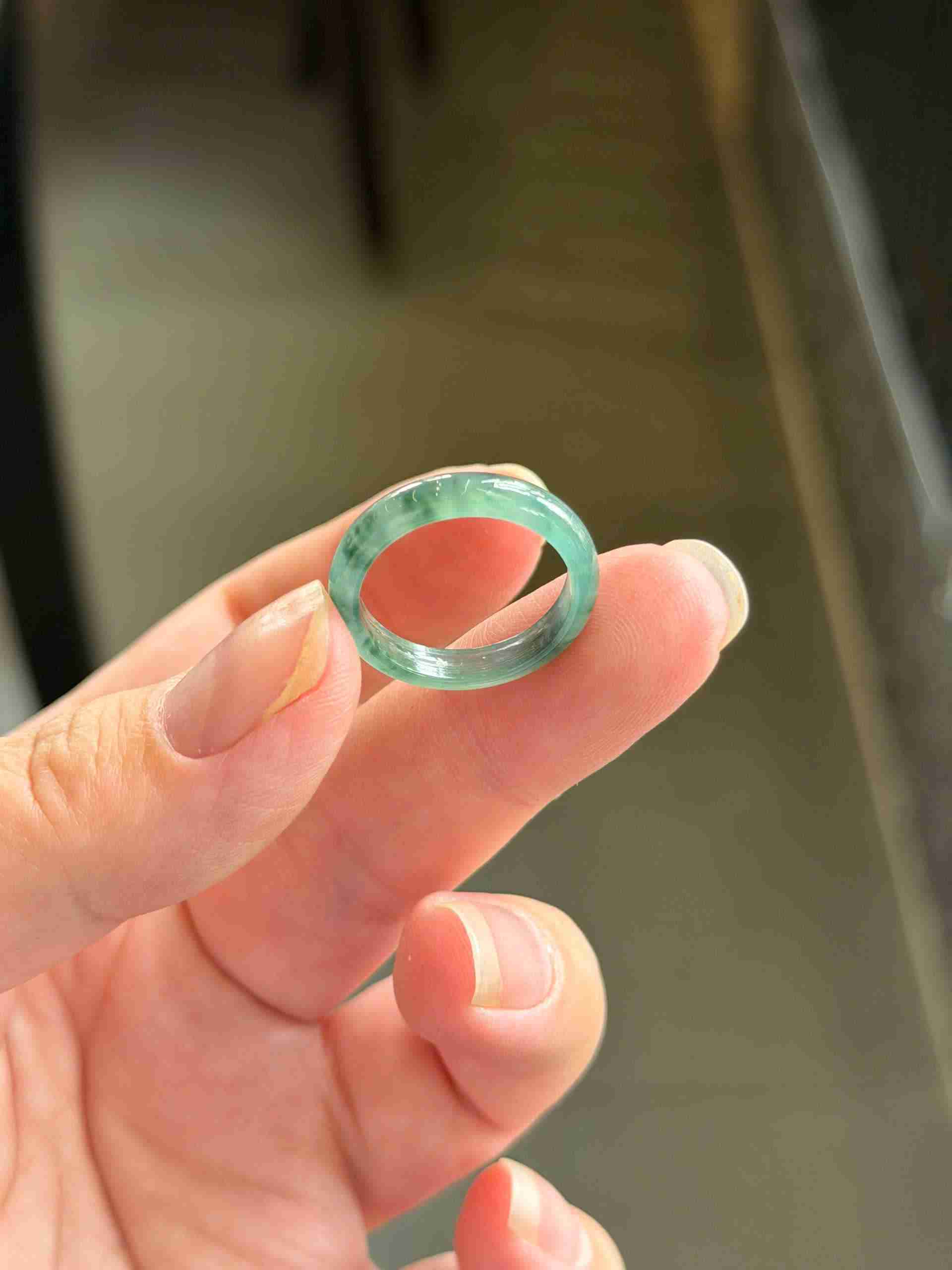 Nhẫn Lam Ngọc Cẩm Thạch Ni 17.1 (mm)