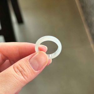 Nhẫn Ngọc Cẩm Thạch Nếp Băng Ni 18 (mm)