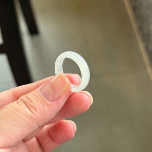 Nhẫn Ngọc Cẩm Thạch Nếp Băng Ni 18 (mm)